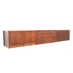 Pamono Large Vintage Wall Sideboard System, 1960s Best