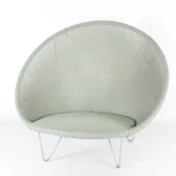 Pamono Large Vintage Wicker and Chrome Chair, 1970s New