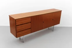 Pamono Large Walnut Sideboard, 1960s New