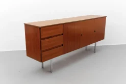 Pamono Large Walnut Sideboard, 1960s New