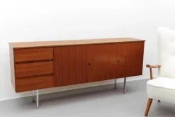 Pamono Large Walnut Sideboard, 1960s New