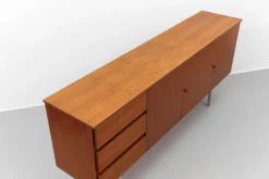 Pamono Large Walnut Sideboard, 1960s New