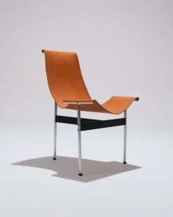 Pamono 3LC Chairs in Leather and Metal by Douglas Kelly, Ross Littell and William Katavolos for Laverne International, 1960s, Set of 2 Outlet