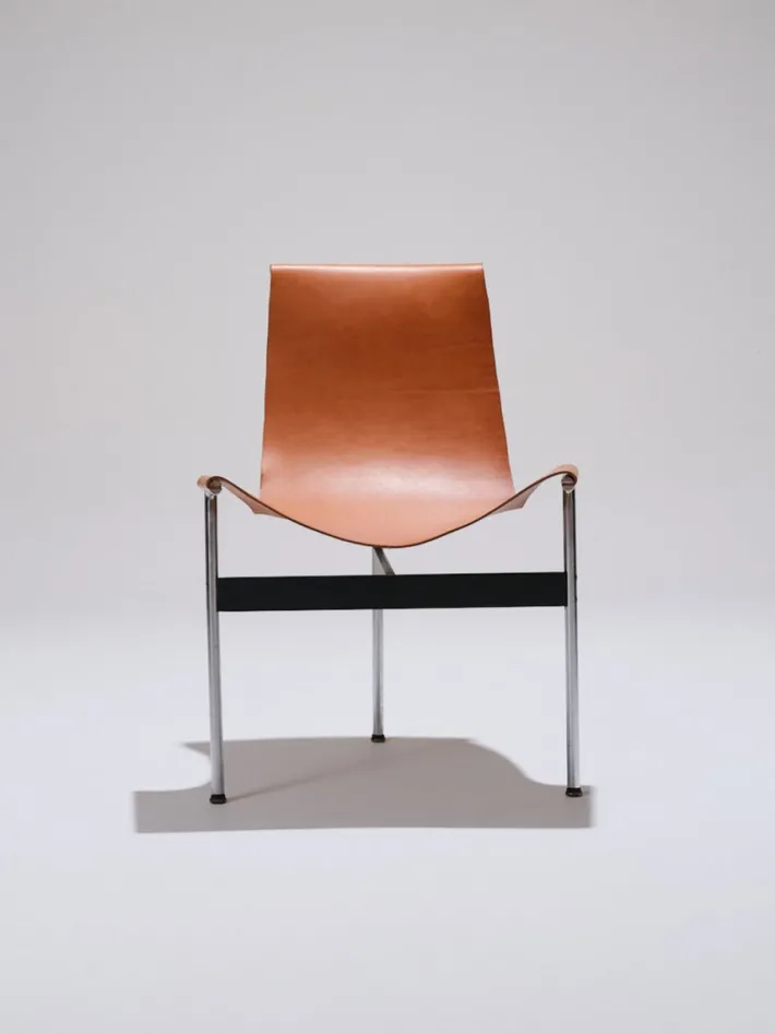 Pamono 3LC Chairs in Leather and Metal by Douglas Kelly, Ross Littell and William Katavolos for Laverne International, 1960s, Set of 2 Outlet