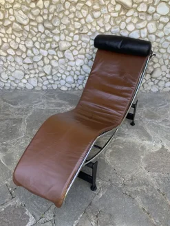 Pamono LC4 Chaise Lounge in Brown Leather by Le Corbusier for Cassina, 1980s Discount