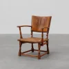 Pamono Leather and Oak Armchair by Theo Ruth for Artifort, The Netherlands, 1940s Clearance