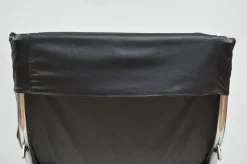 Pamono Leather Chaise Lounge, 1980s