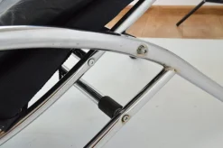 Pamono Leather Chaise Lounge, 1980s