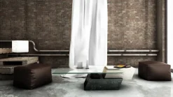 Pamono Lido Coffee Table in Black Marquina Marble and Natural Travertine by Joaquín Moll for Meddel Best