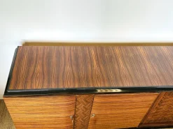 Pamono Long Art Deco Sideboard in Macassar and Zebrano by André Arbus, 1940 Online