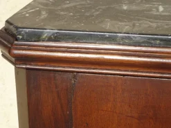 Pamono Louis Philippe Chest of Drawers in Walnut and Burl Walnut from Befos Best