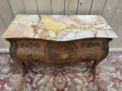 Pamono Louis XV Style Chest of Drawers in Flower Marquetry Outlet