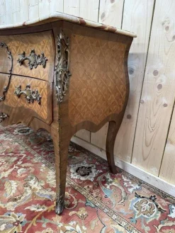 Pamono Louis XV Style Chest of Drawers in Flower Marquetry Outlet