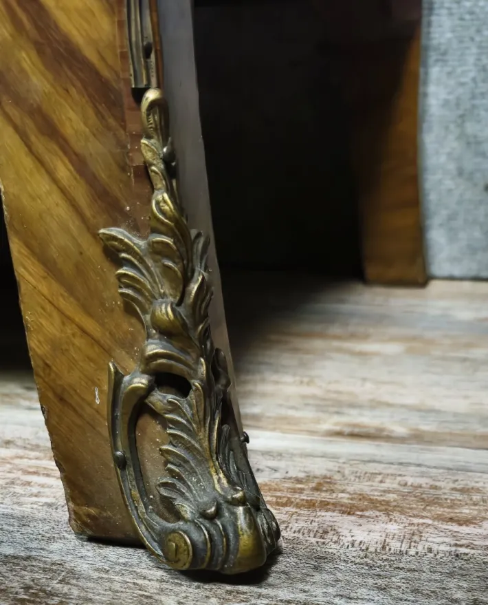 Pamono Louis XV Style Curved Chest of Drawers in Marquetry, 1880 Hot