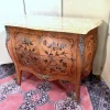 Pamono Louis XV Style Curved Ladies Chest of Drawers with Marquetry, 1890s Clearance