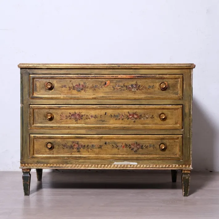 Pamono Louis XVI Wooden Three-Drawer Chest of Drawers, 1950s Discount