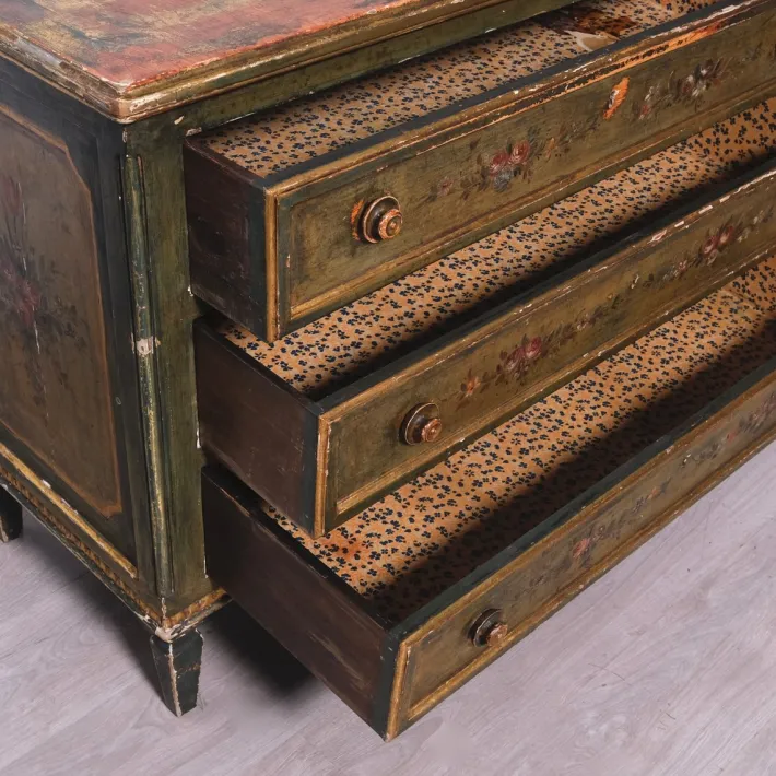 Pamono Louis XVI Wooden Three-Drawer Chest of Drawers, 1950s Discount
