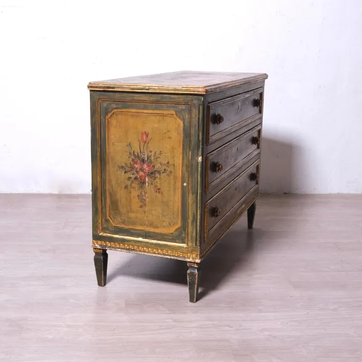 Pamono Louis XVI Wooden Three-Drawer Chest of Drawers, 1950s Discount