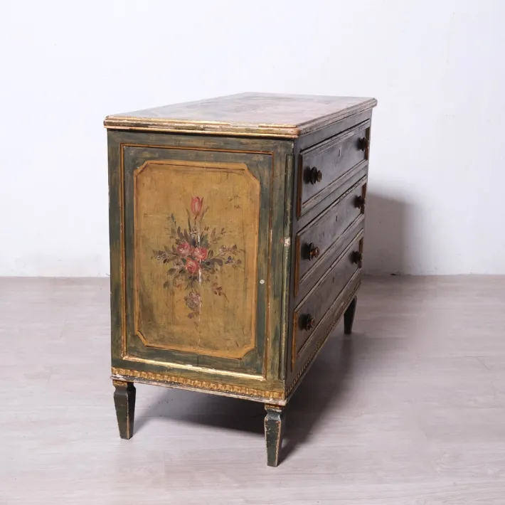 Pamono Louis XVI Wooden Three-Drawer Chest of Drawers, 1950s Discount