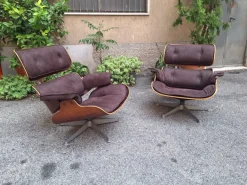 Pamono Lounge Chair in Grey Fabric by Charles & Ray Eames for ICF De Padova, 1960s