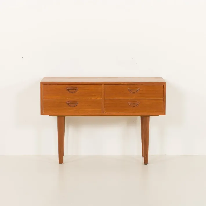 Pamono Low Dresser in Teak by Kai Kristiansen for Feldballe Møbelfabrik, Denmark, 1960s Clearance