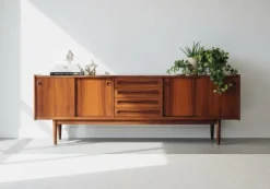 Pamono Low Rosewood Sideboard by Johannes Andersen for Uldum Møbelfabrik, 1960s