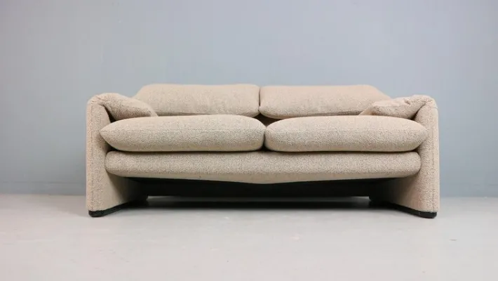 Pamono Maralunga 2-Seater Sofa by Vico Magistretti for Cassina, 1970 Online
