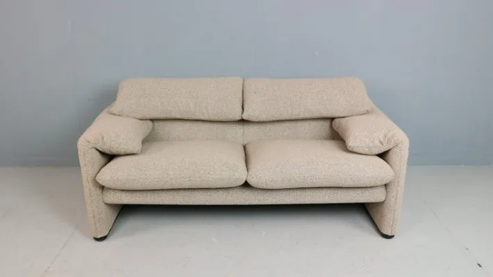 Pamono Maralunga 2-Seater Sofa by Vico Magistretti for Cassina, 1970 Online
