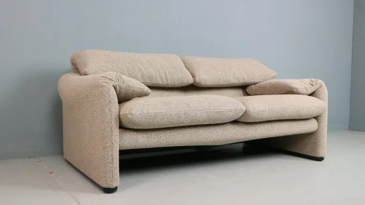 Pamono Maralunga 2-Seater Sofa by Vico Magistretti for Cassina, 1970 Online
