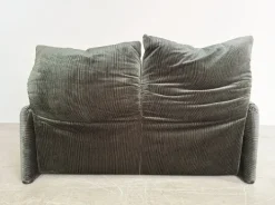 Pamono Maralunga 2-Seater Sofa in Corduroy by Vico Magistretti for Cassina Discount