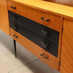 Pamono Metal & Brass Mobile Sideboard, 1960s Best