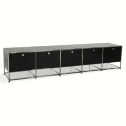 Pamono Metal and Chrome Sideboard from USM Haller Sale