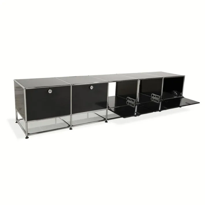 Pamono Metal and Chrome Sideboard from USM Haller Sale