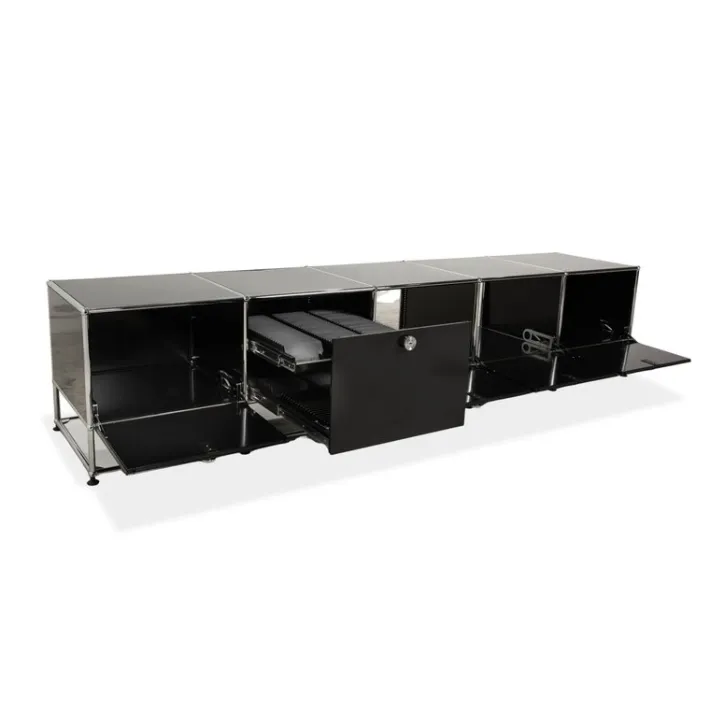Pamono Metal and Chrome Sideboard from USM Haller Sale