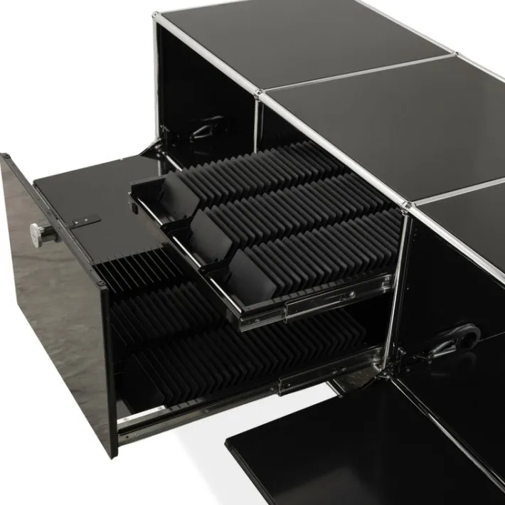 Pamono Metal and Chrome Sideboard from USM Haller Sale