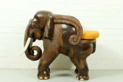 Pamono Mid-Century Carved Elephant Childrens Chair, 1960s Outlet