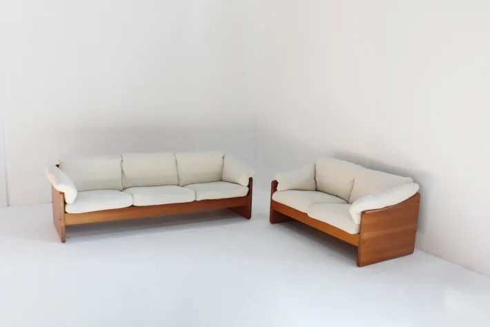Pamono Mid-Century Danish Sofas in Teak by Mikael Laursen for A/S Mikael Laursen, 1960s, Set of 2 Clearance