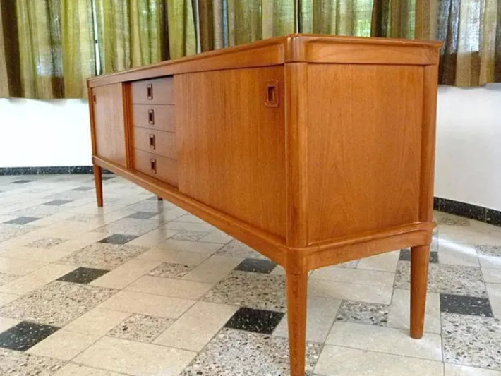 Pamono Mid-Century Danish Teak Sideboard by H.W. Klein for Bramin, 1960s