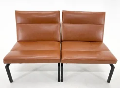 Pamono Mid-Century Faux Leather & Metal Lounge Chair, 1970s Sale
