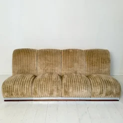 Pamono Mid-Century Italian Modular Sofa in Beige Corduroy, 1970s, Set of 5 Outlet