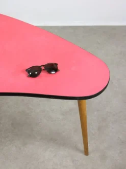 Pamono Mid-Century Italian Oval Red Children's Table Discount