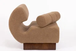Pamono Mid-Century Lounge Chair in Cashmere Bouclé from Shumacher, Italy, 1970s Best
