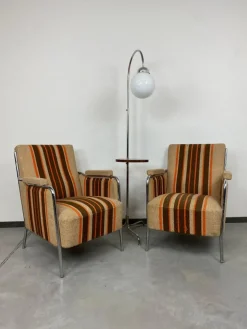 Pamono Mid-Century Modern Armchairs by Joszef Peresztegi, 1970s, Set of 2
