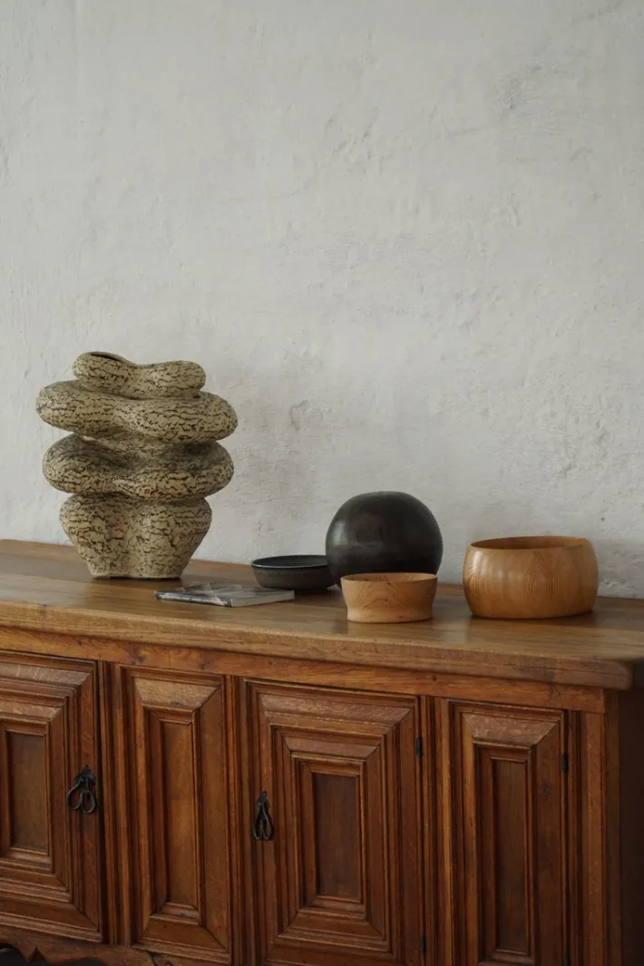 Pamono Mid-Century Modern Brutalist French Oak Sideboard, 1950s