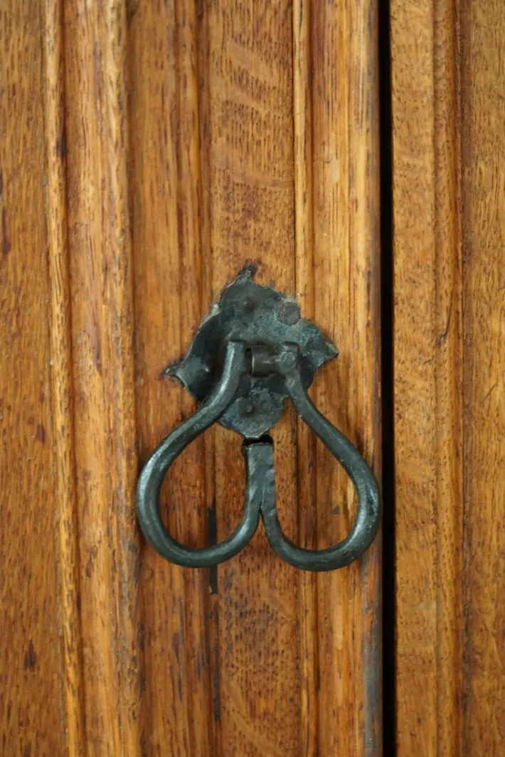 Pamono Mid-Century Modern Brutalist French Oak Sideboard, 1950s