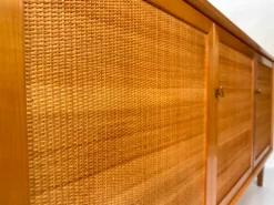 Pamono Mid-Century Modern Cherry Sideboard with Woven Front, West Germany, 1965 Outlet