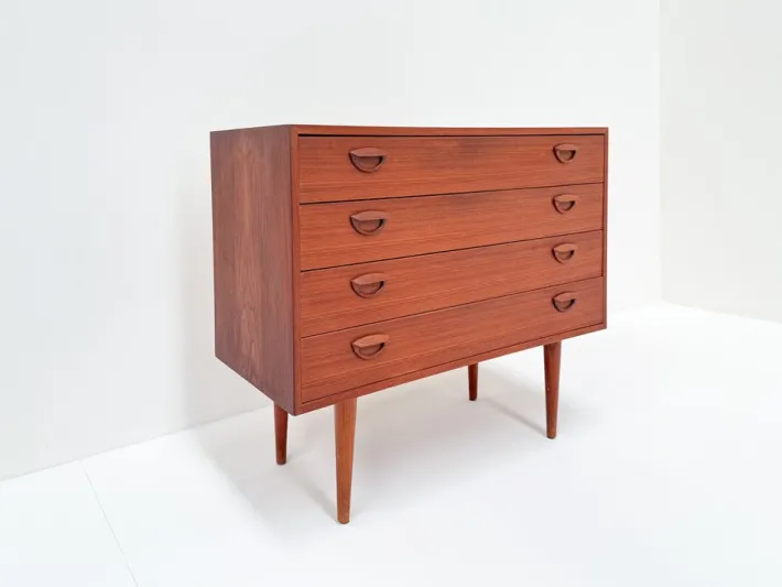 Pamono Mid-Century Modern Danish Teak Chest of Drawers by Kai Kristiansen, 1960s Discount