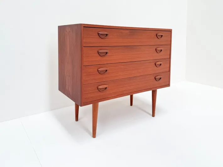 Pamono Mid-Century Modern Danish Teak Chest of Drawers by Kai Kristiansen, 1960s Discount