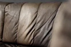 Pamono Mid-Century Modern German Brutalist Brown Leather 2-Seater Sofa, 1970s Best