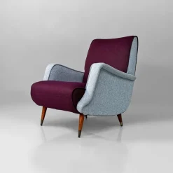 Pamono Mid-Century Modern Italian Mod. 802 Lounge Chairs by Carlo De Carli for Cassina, 1950s, Set of 2 Hot